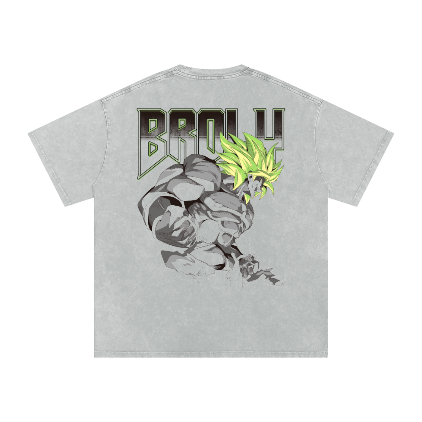 Broly Snow Washed Oversized Cotton T-Shirt