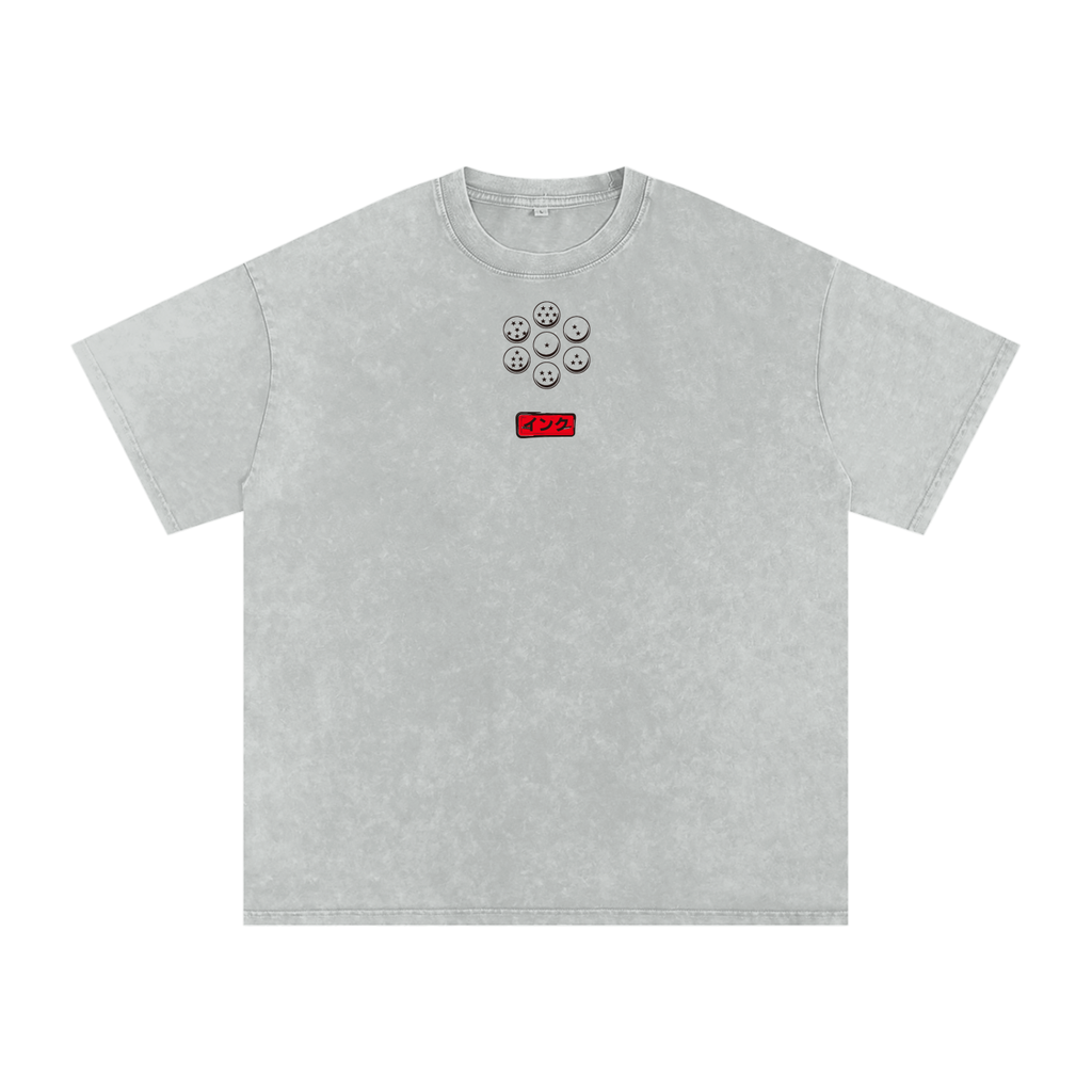 T-shirt en coton oversize délavé Broly Snow