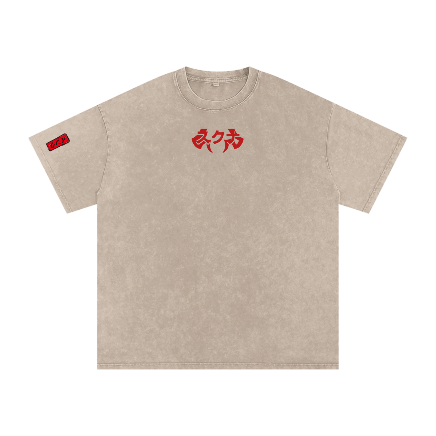 Sukuna Snow Washed Oversized Cotton T-Shirt