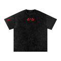 Sukuna Snow Washed Oversized Cotton T-Shirt