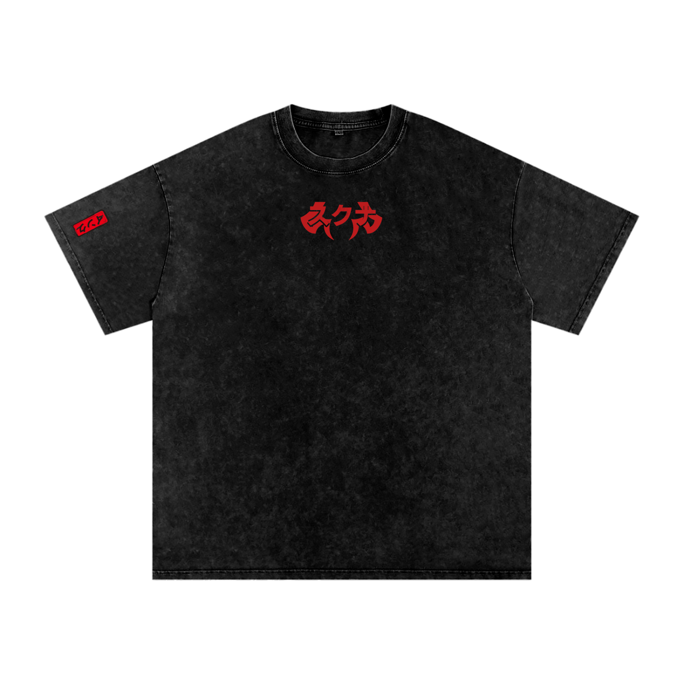 Sukuna Snow Washed Oversized Cotton T-Shirt