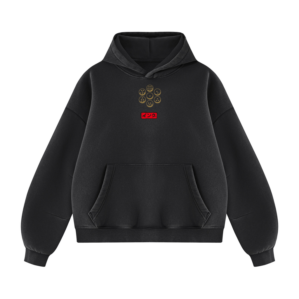 SSJG Unisex Vintage Wash Boxy Fleece Hoodie
