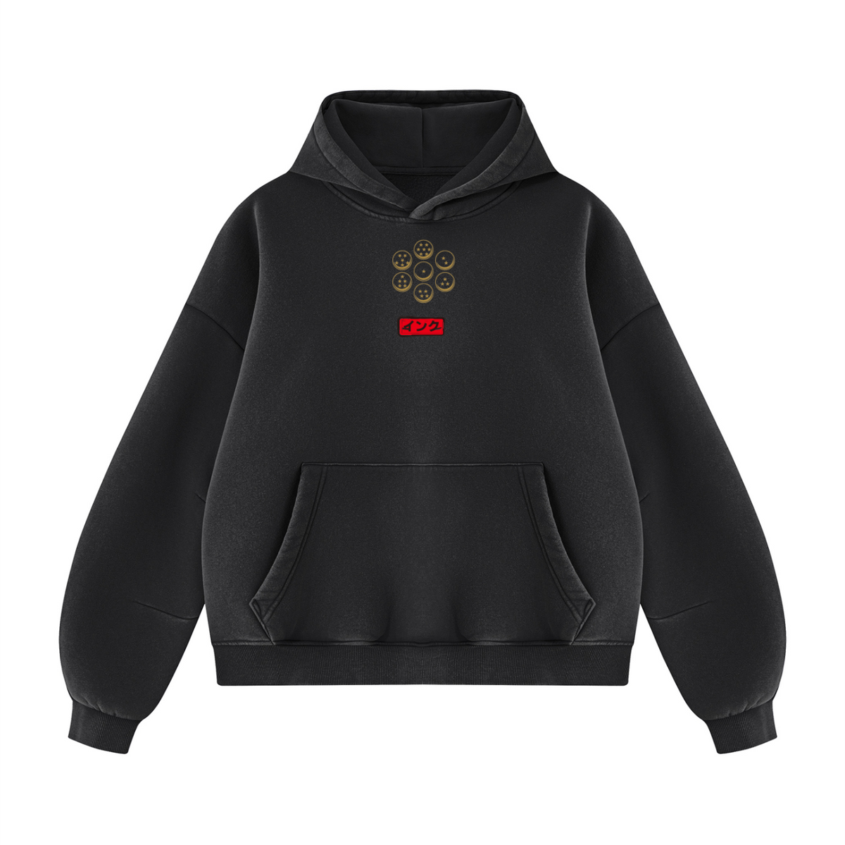SSJG Unisex Vintage Wash Boxy Fleece Hoodie