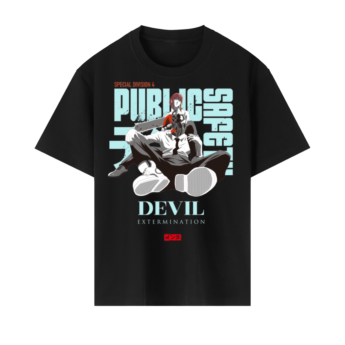Chainsaw Public Safety Heavyweight Drop Shoulder Cotton T-Shirt