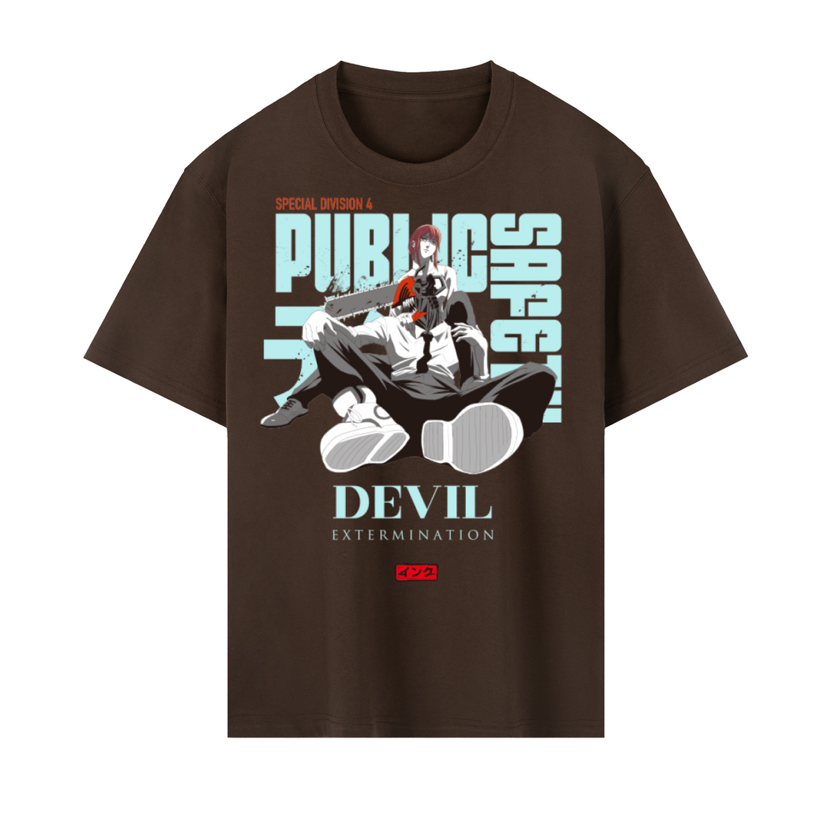 Chainsaw Public Safety Heavyweight Drop Shoulder Cotton T-Shirt