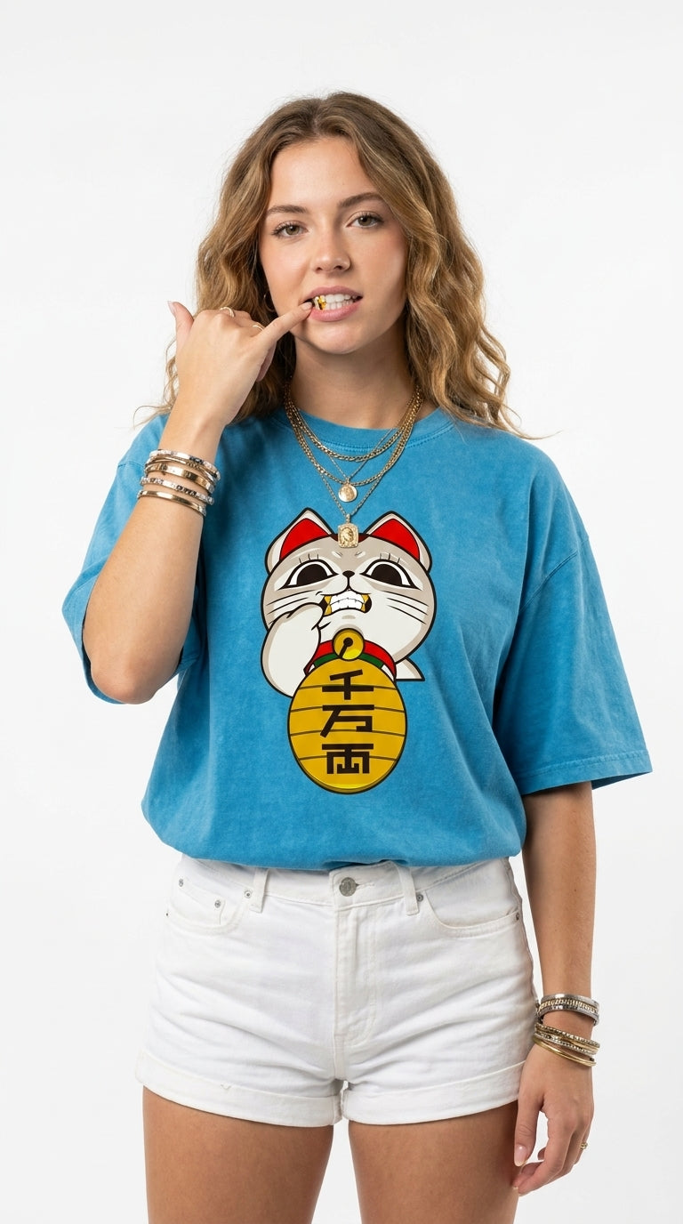 Turbo Granny Snow Washed Oversized Cotton T-Shirt