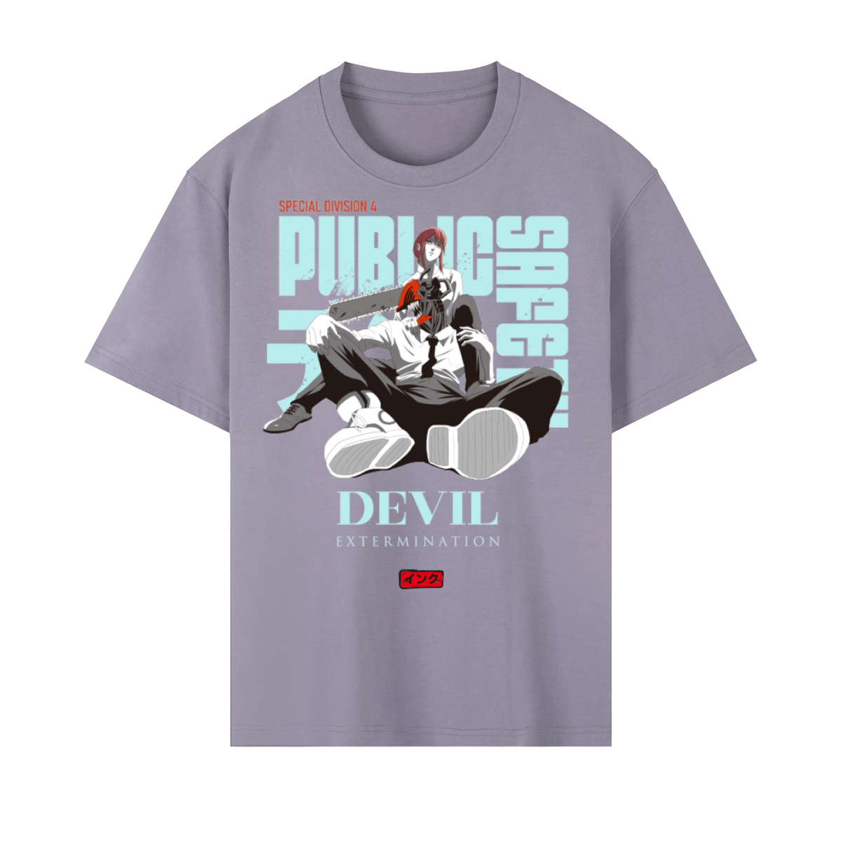 Chainsaw Public Safety Heavyweight Drop Shoulder Cotton T-Shirt