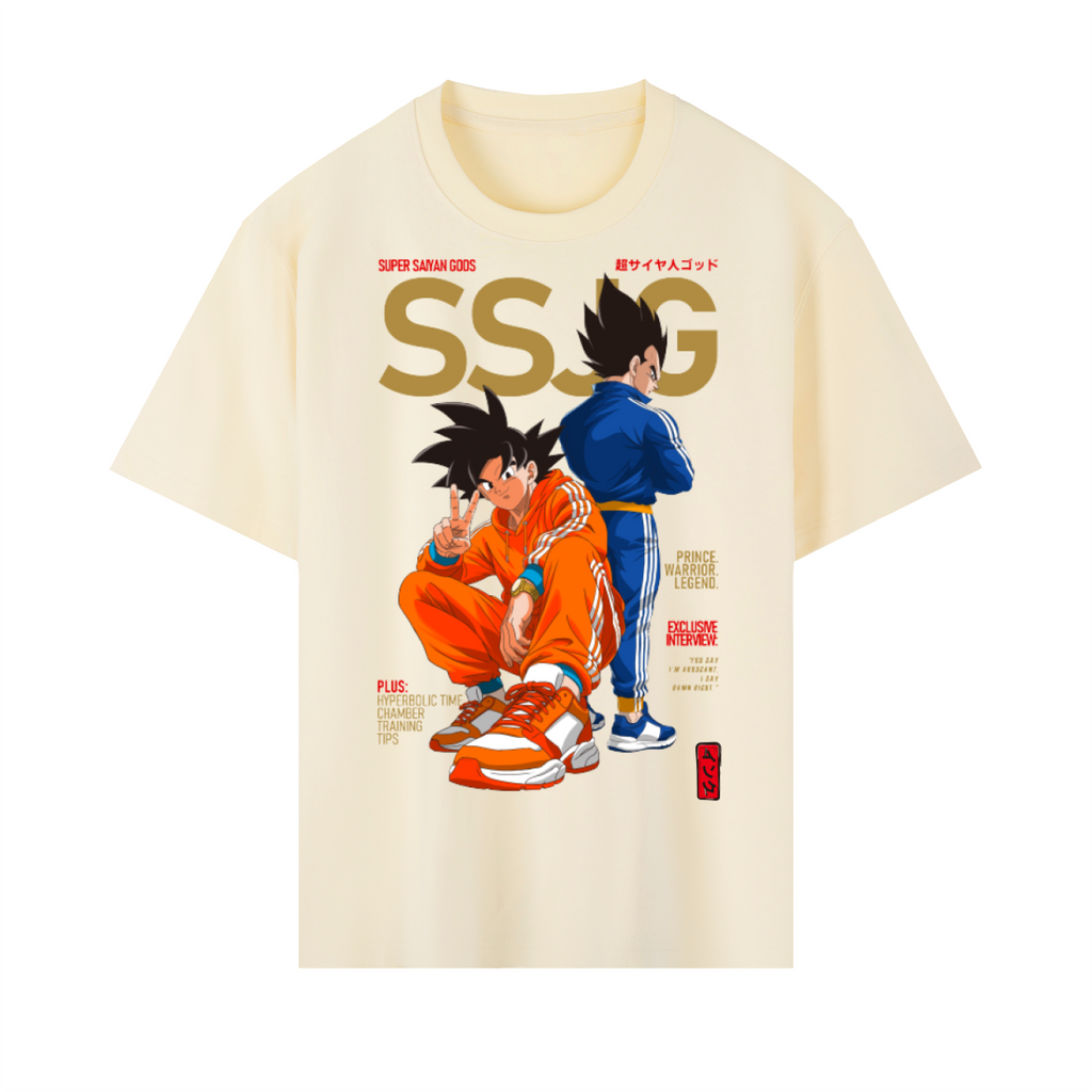 Saiyan Hypebeasts Heavyweight Drop Shoulder Cotton T-Shirt