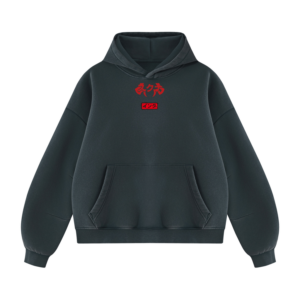 Malevolent Shrine Unisex Vintage Wash Boxy Fleece Hoodie
