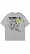 T-shirt en coton oversize délavé Broly Snow