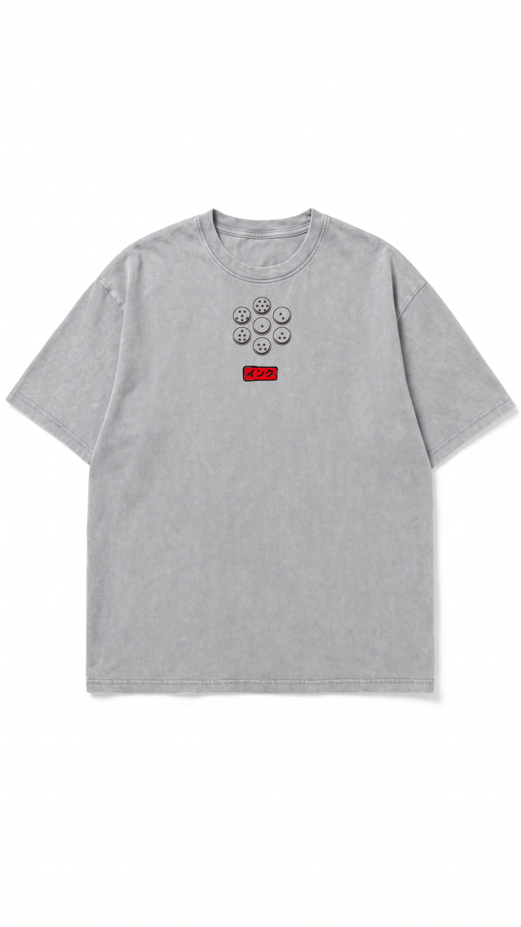 T-shirt en coton oversize délavé Broly Snow