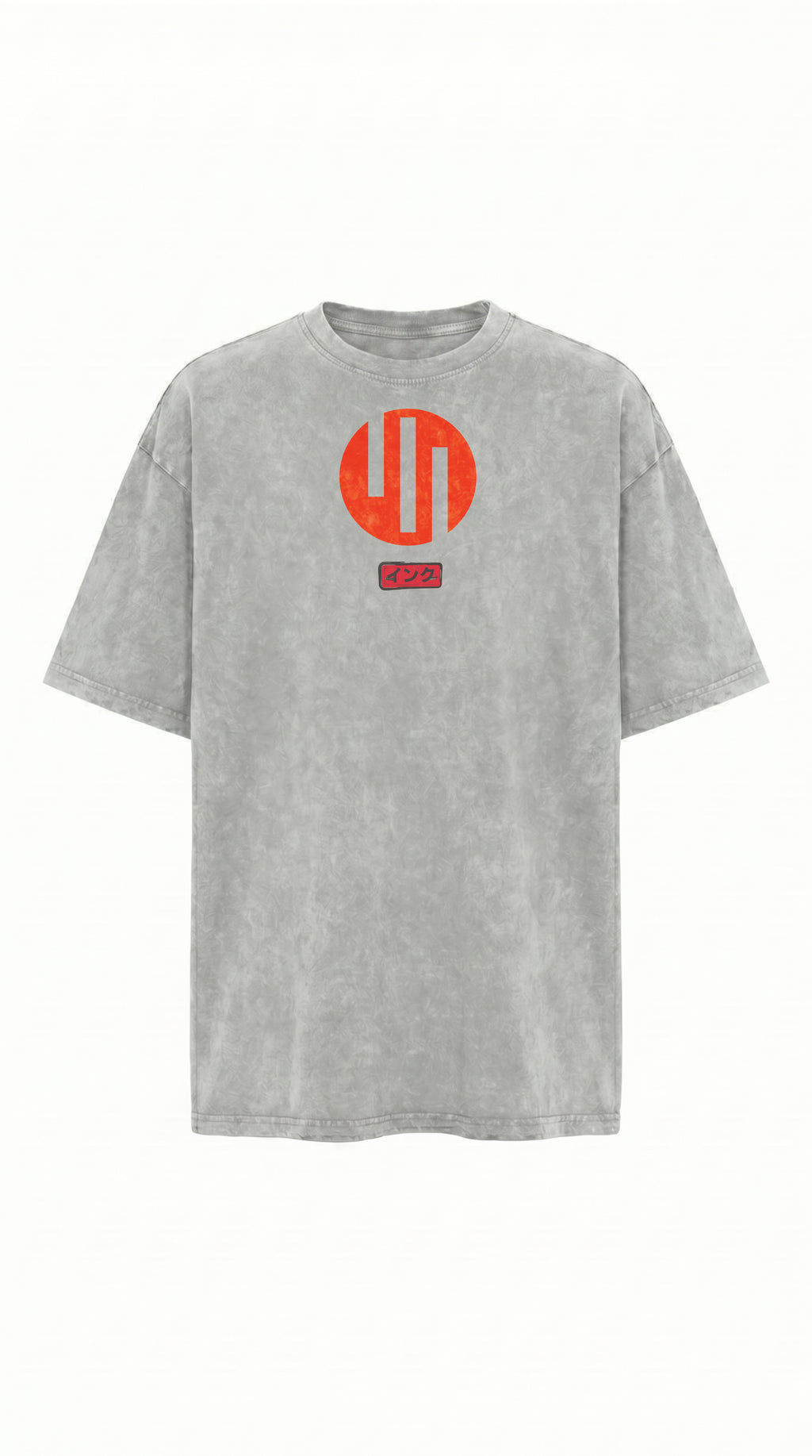 Thragg Back Snow Washed Oversized Cotton T-Shirt