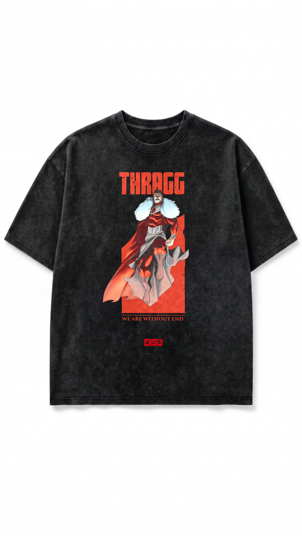 Thragg Viltrumite Snow Washed Oversized Cotton T-Shirt