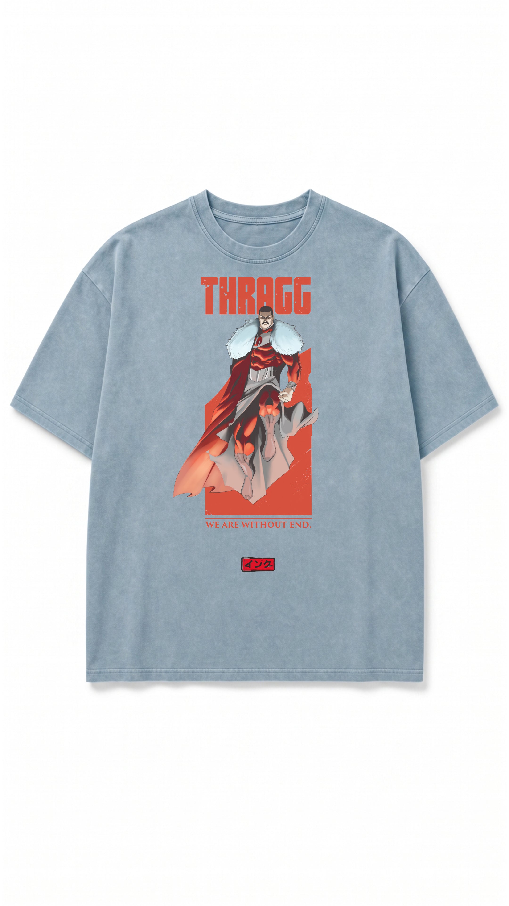 Thragg Viltrumite Snow Washed Oversized Cotton T-Shirt