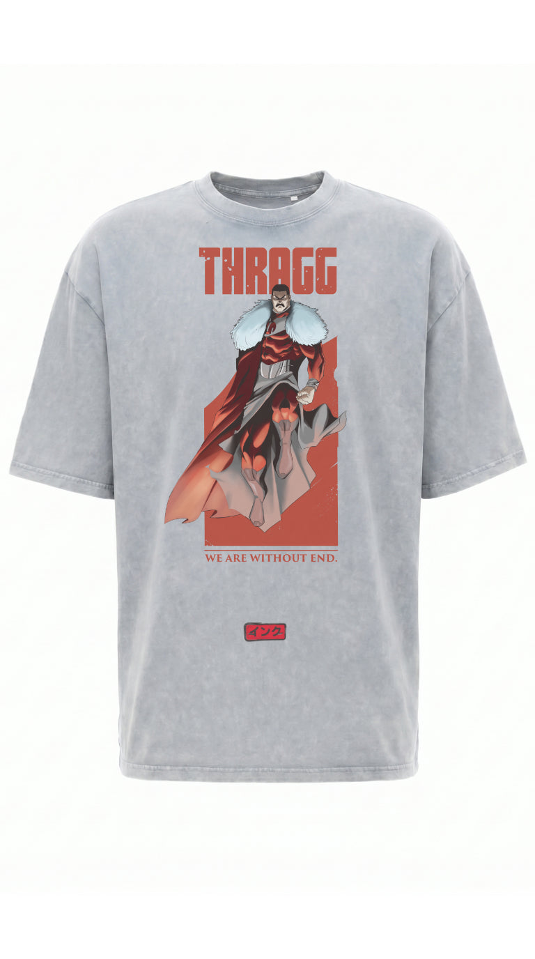 Thragg Viltrumite Snow Washed Oversized Cotton T-Shirt