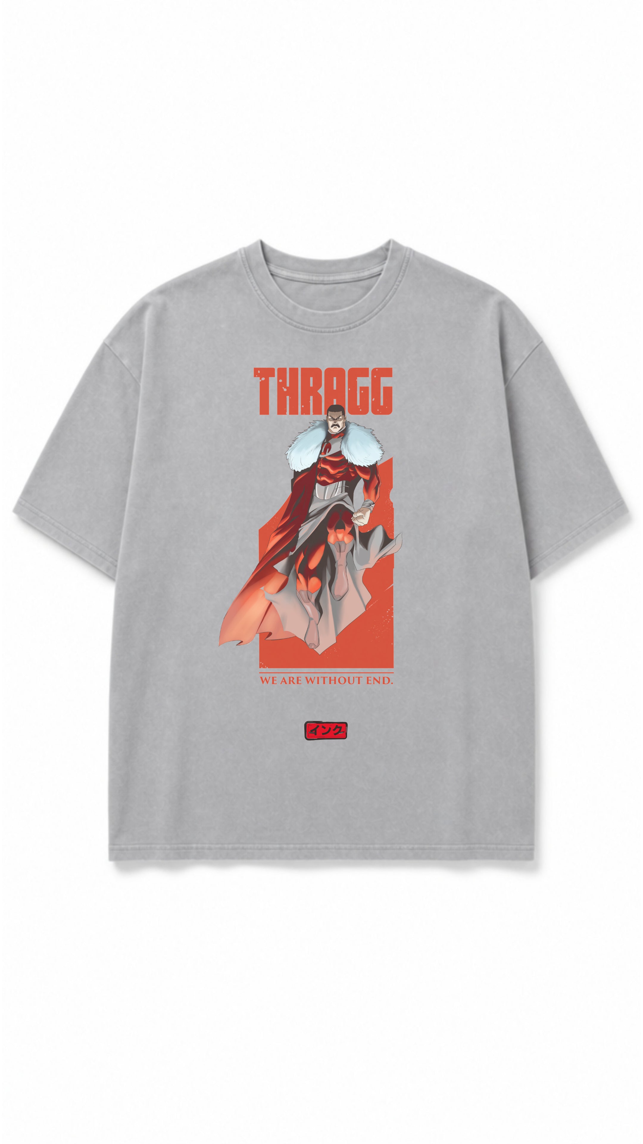 Thragg Viltrumite Snow Washed Oversized Cotton T-Shirt