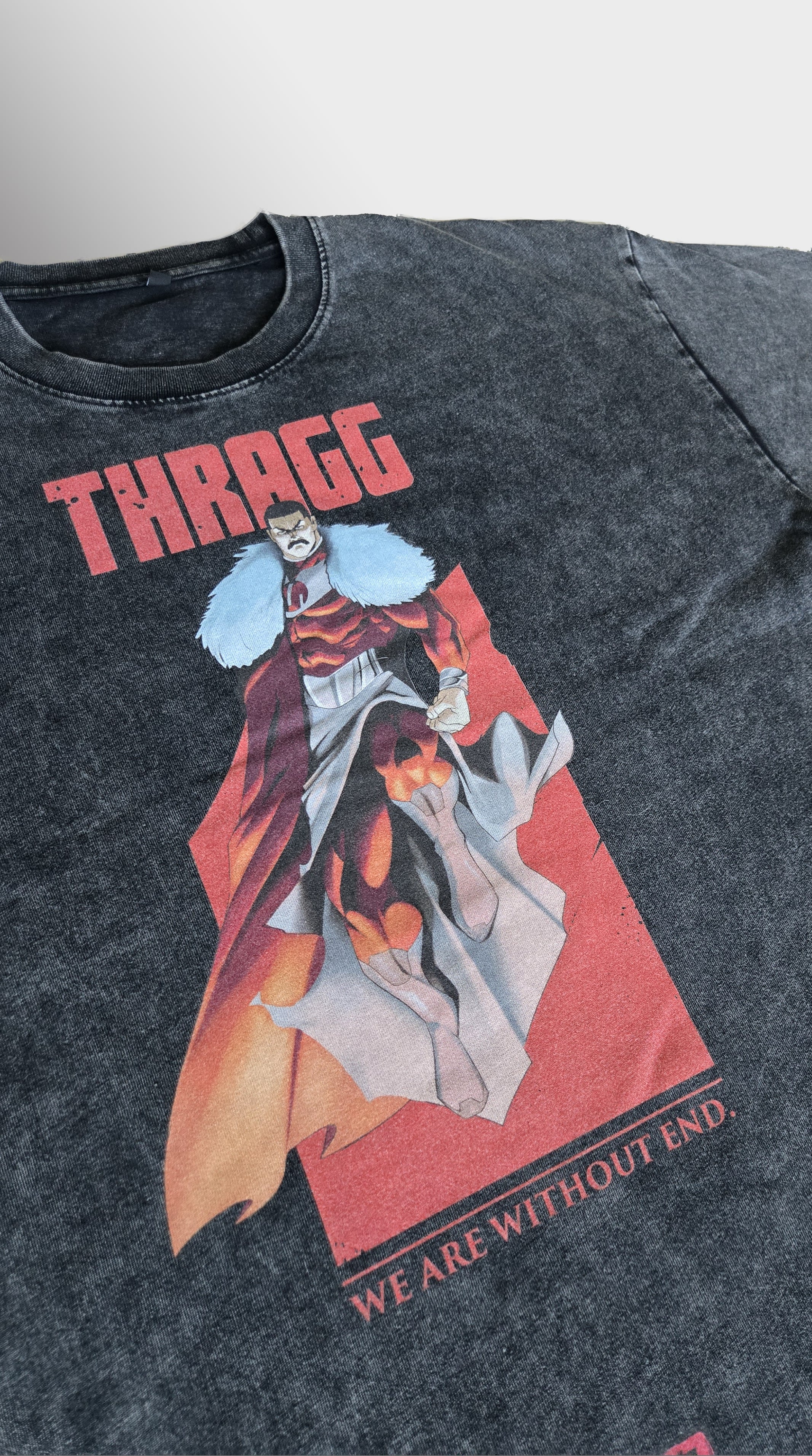 Thragg Viltrumite Snow Washed Oversized Cotton T-Shirt
