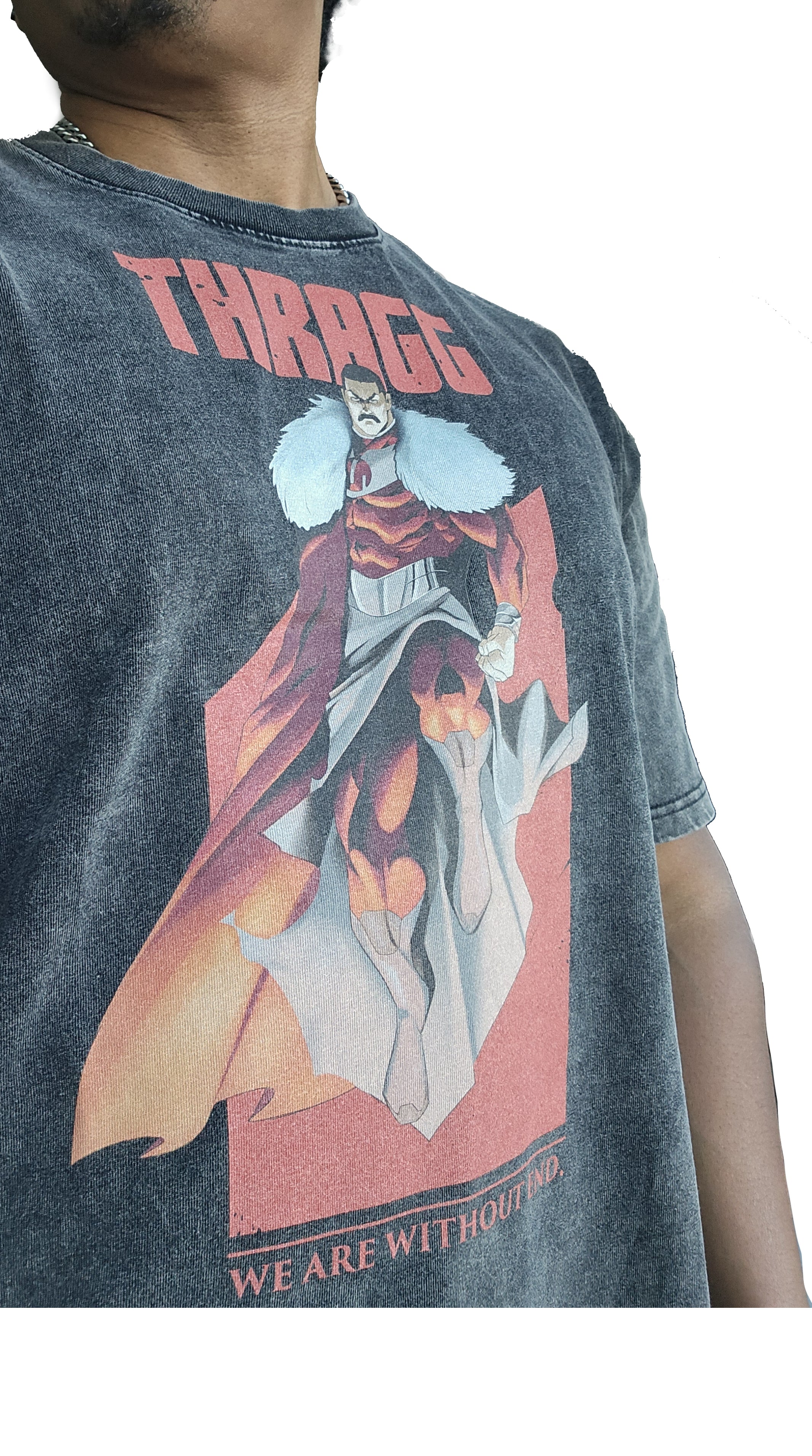 Thragg Viltrumite Snow Washed Oversized Cotton T-Shirt