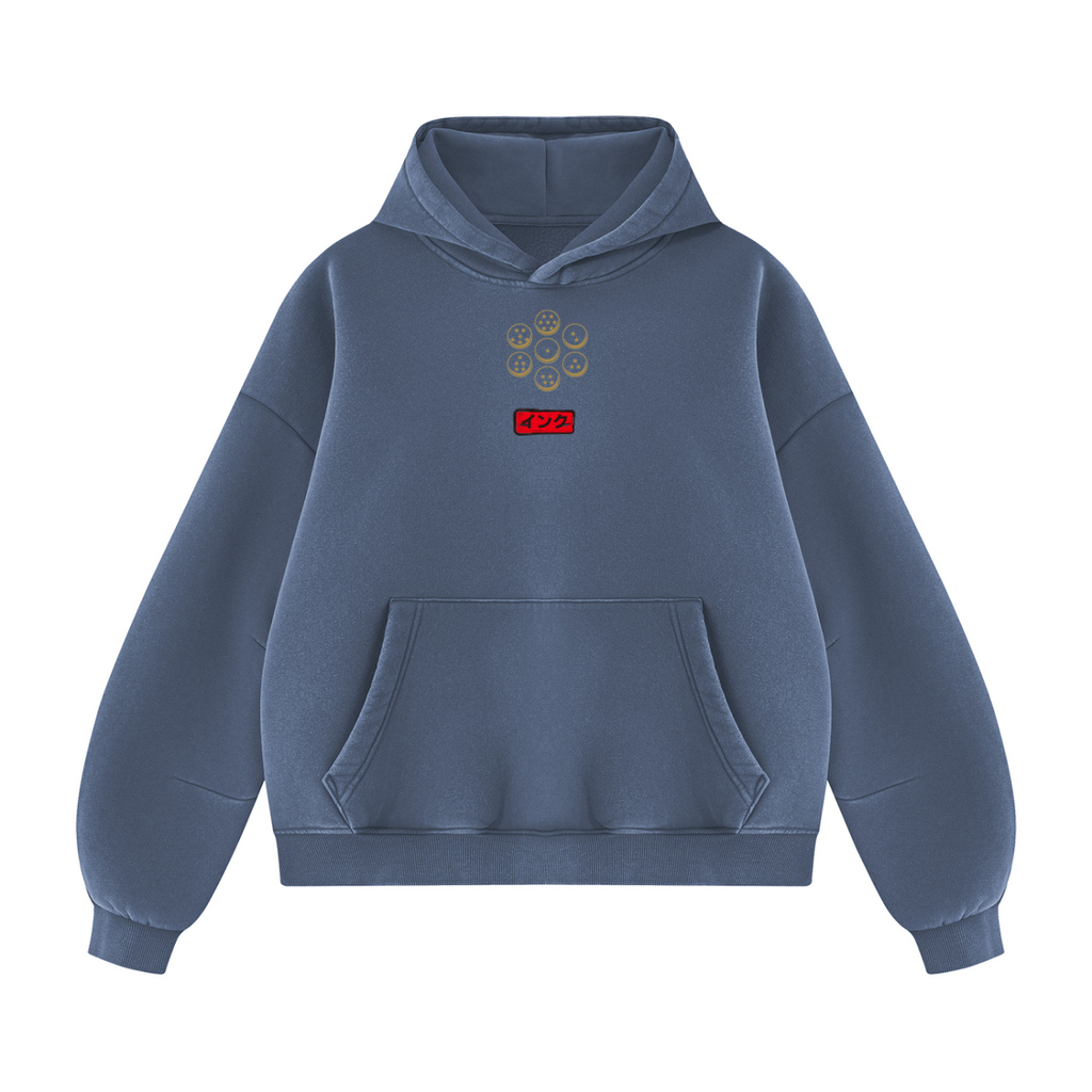 SSJG Unisex Vintage Wash Boxy Fleece Hoodie