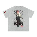 Makima Snow Washed Oversized Cotton T-Shirt