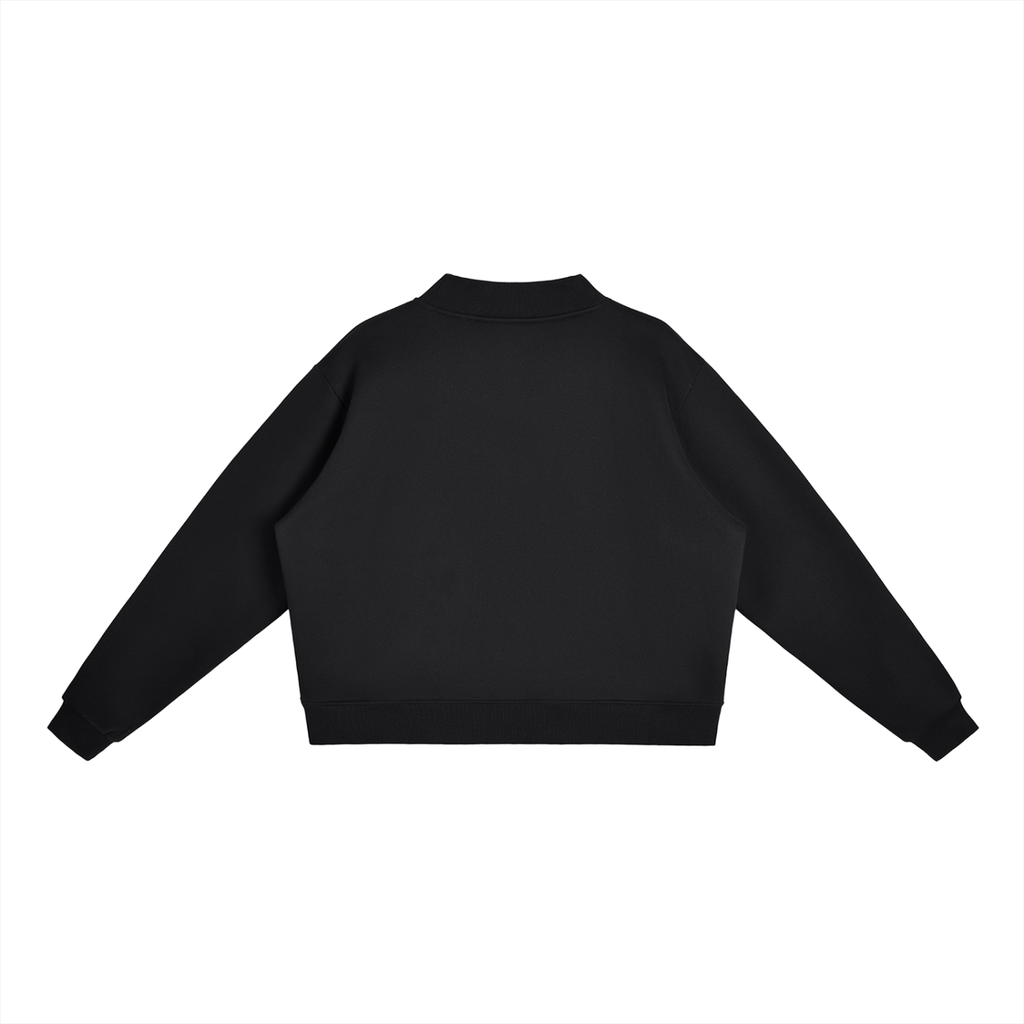 Turbo Granny Essential Fleece Mock-Neck Crew Sweatshirt