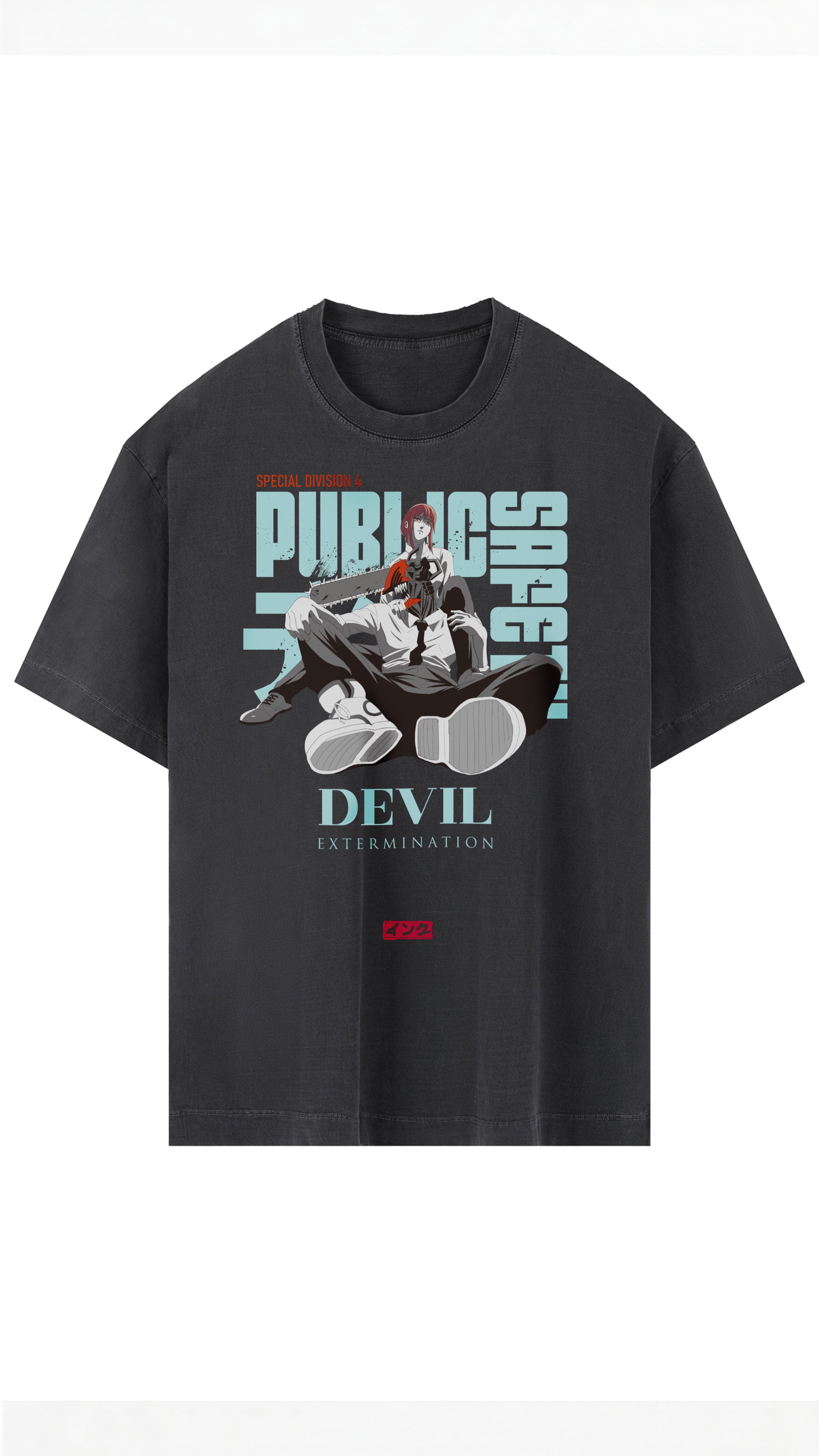 Chainsaw Vintage Washed Oversized Cotton T-Shirt