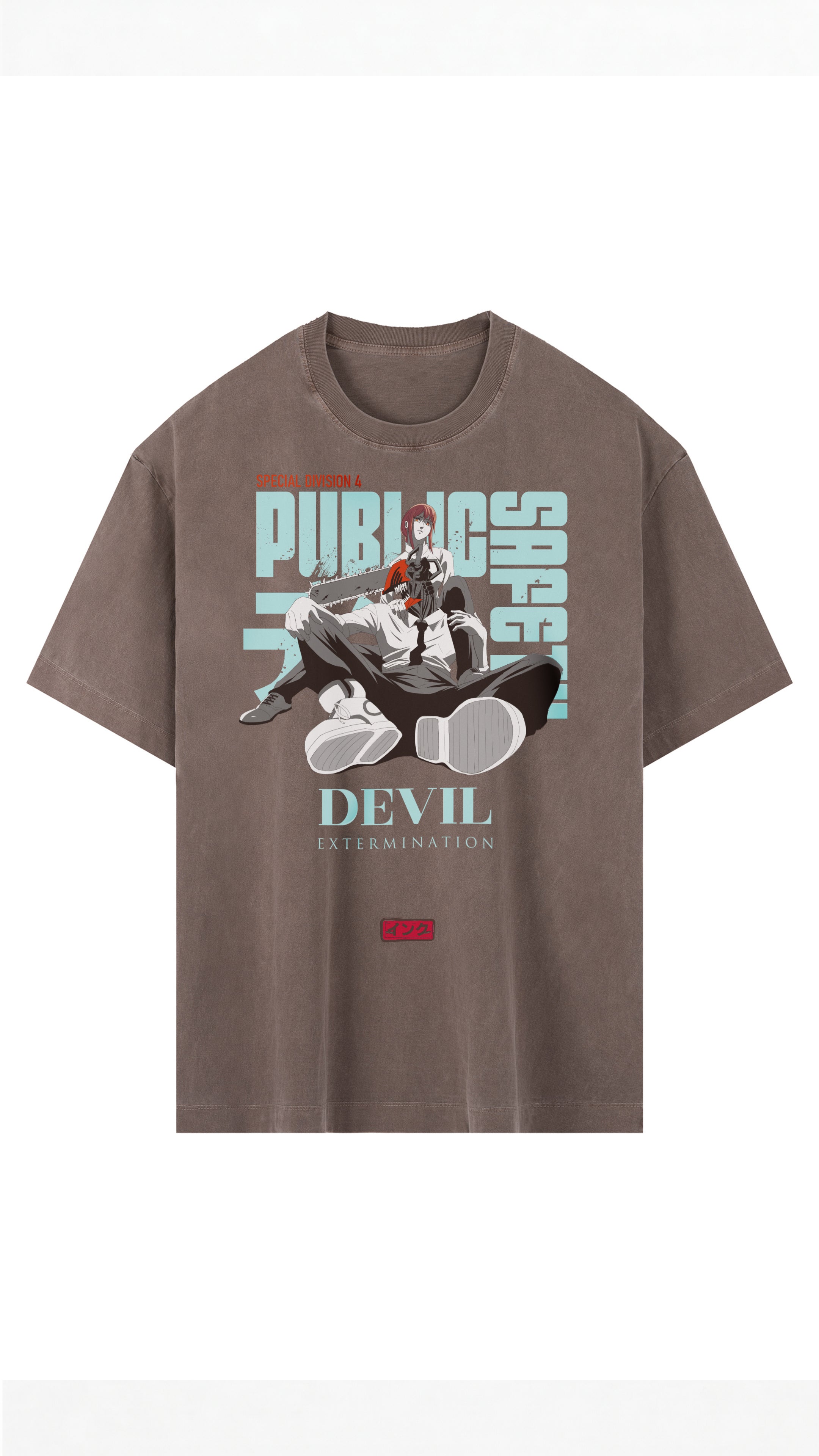 Chainsaw Vintage Washed Oversized Cotton T-Shirt