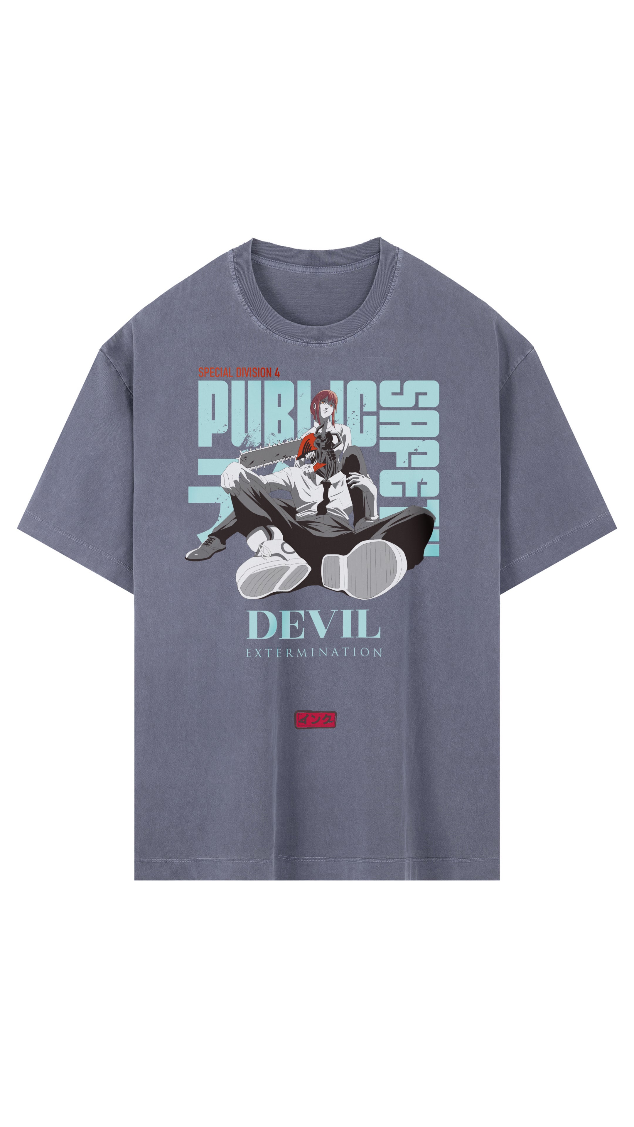 Chainsaw Vintage Washed Oversized Cotton T-Shirt