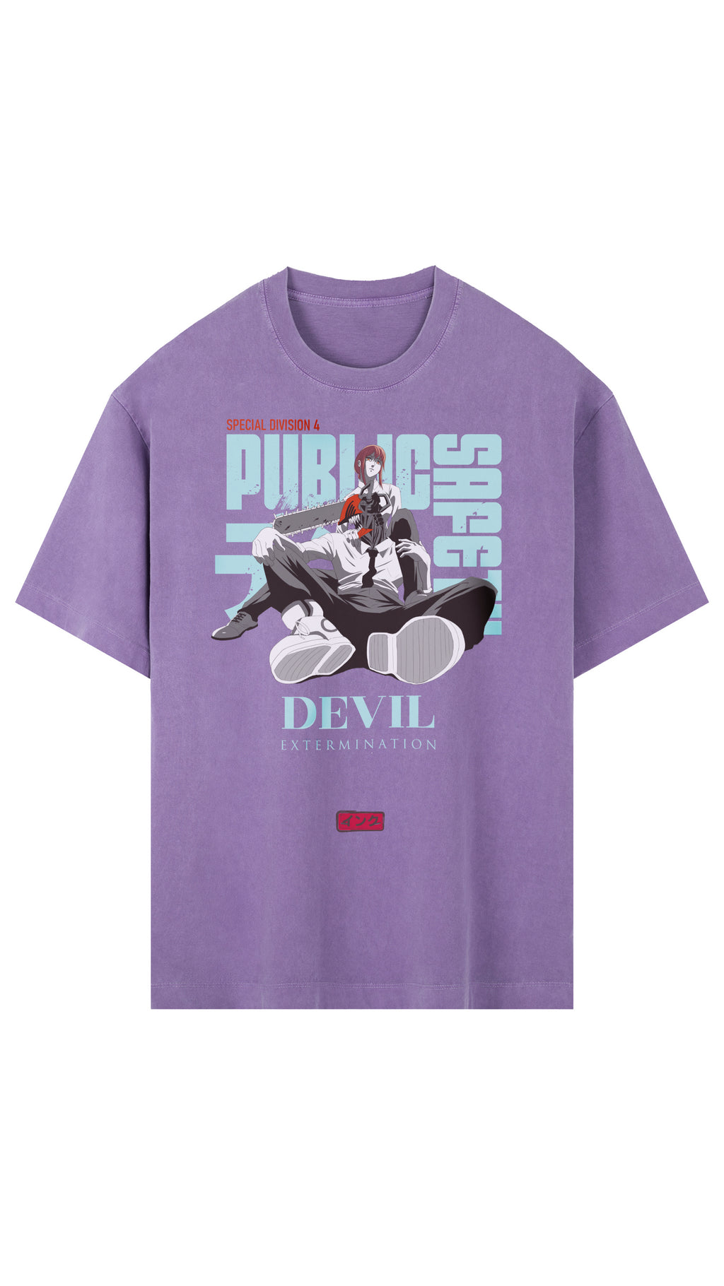 Chainsaw Vintage Washed Oversized Cotton T-Shirt