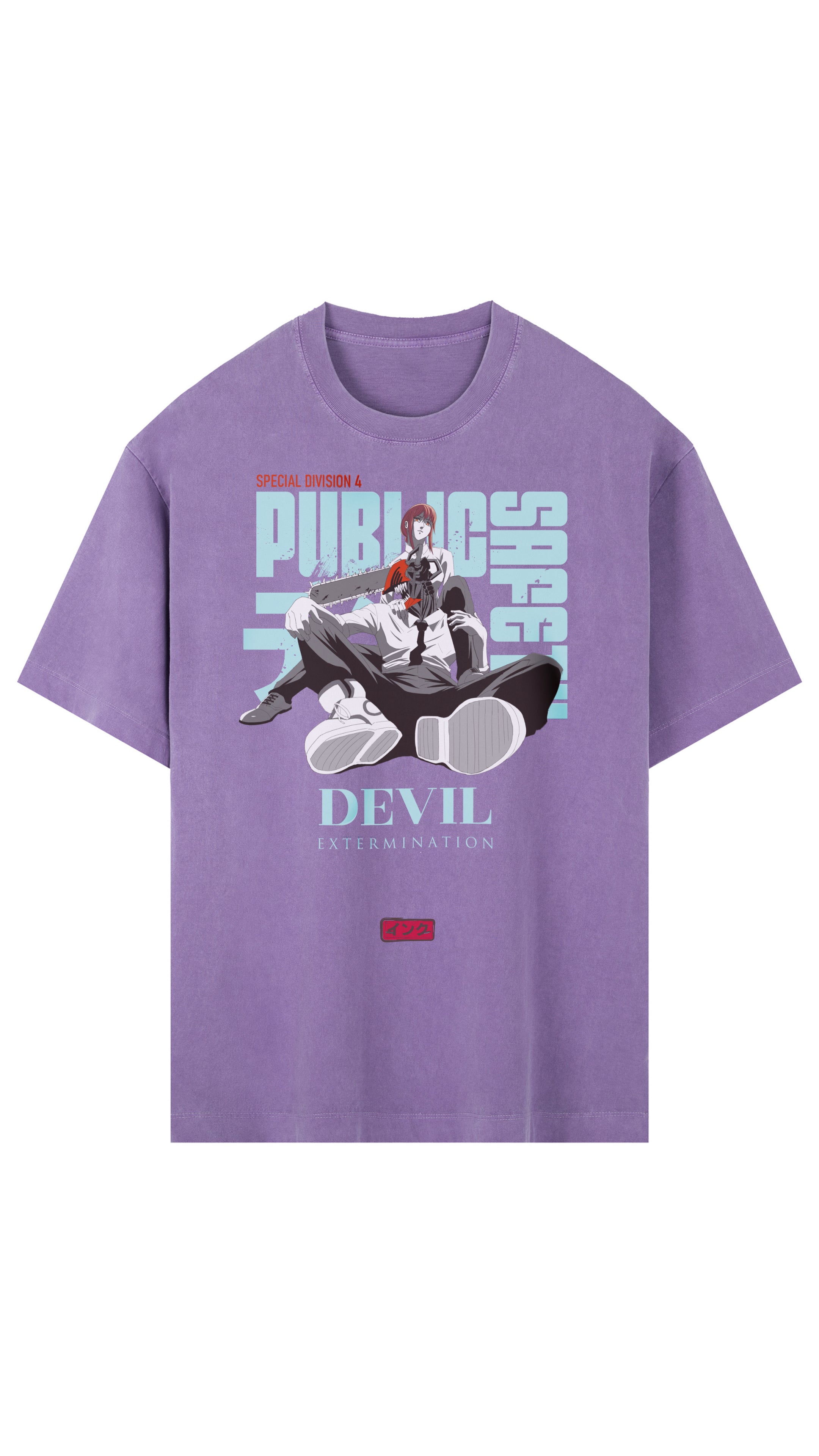 Chainsaw Vintage Washed Oversized Cotton T-Shirt
