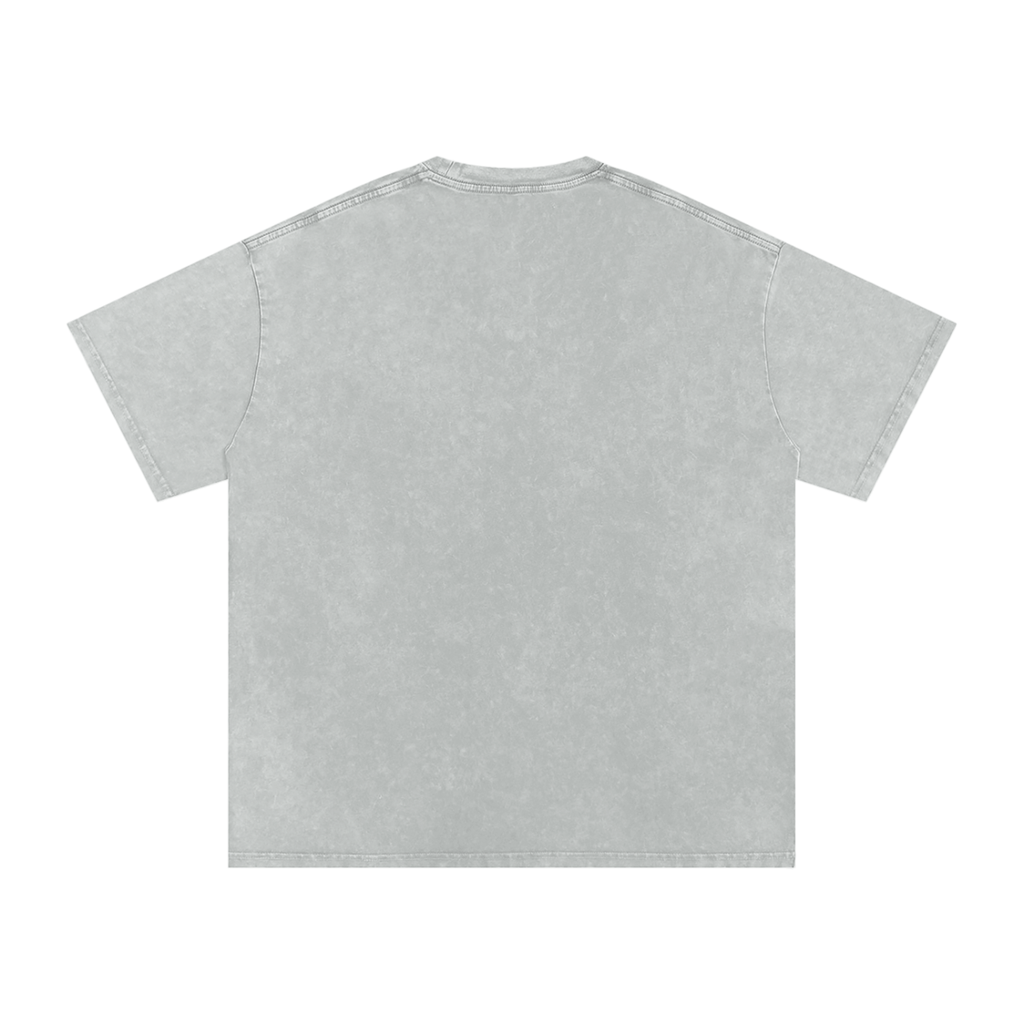 T-shirt surdimensionné en coton délavé avec motif tronçonneuse pour couple