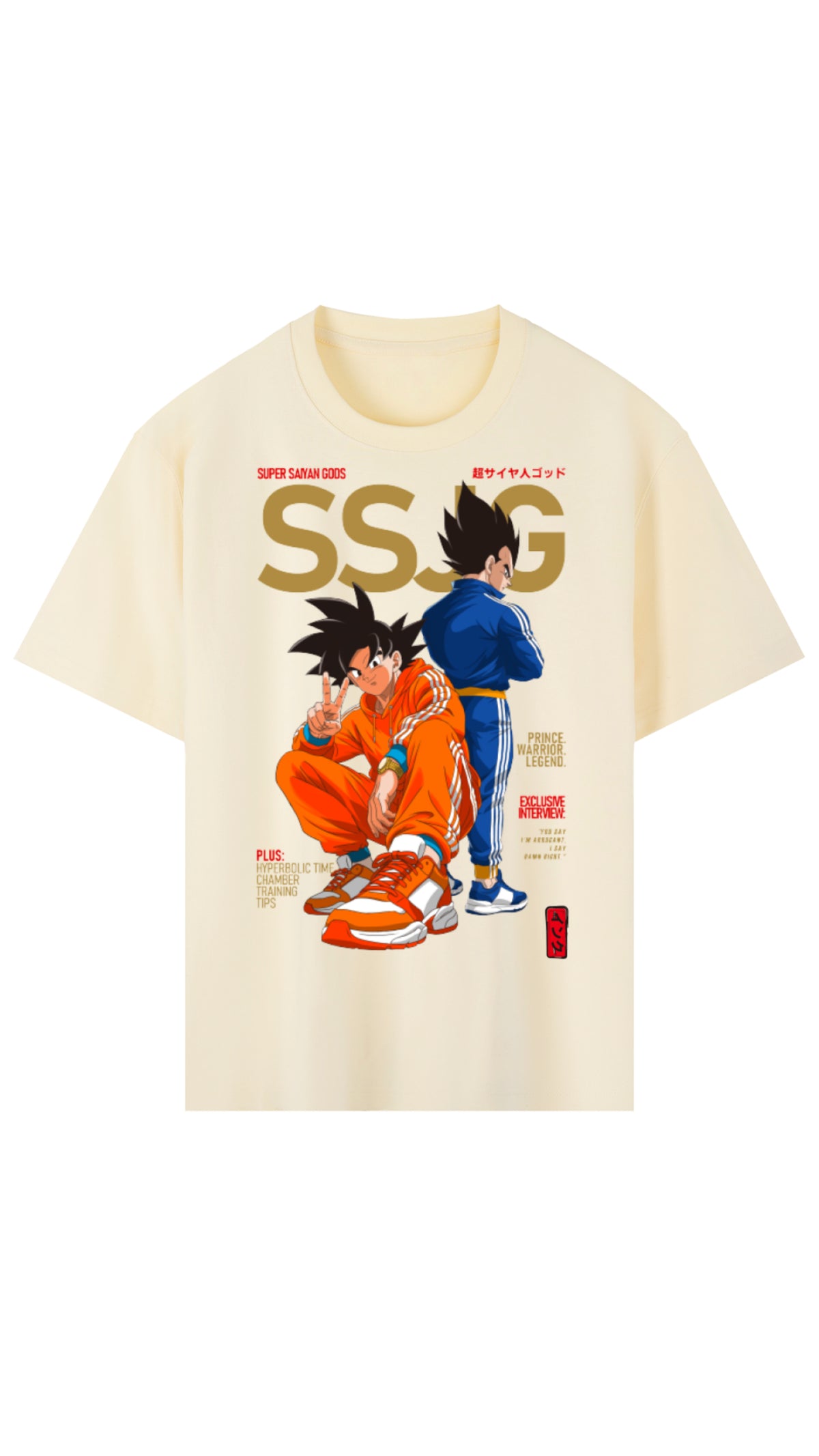 dbz vegeta goku standard heavy anime clothing