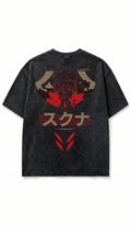 T-shirt oversize en coton délavé Sukuna