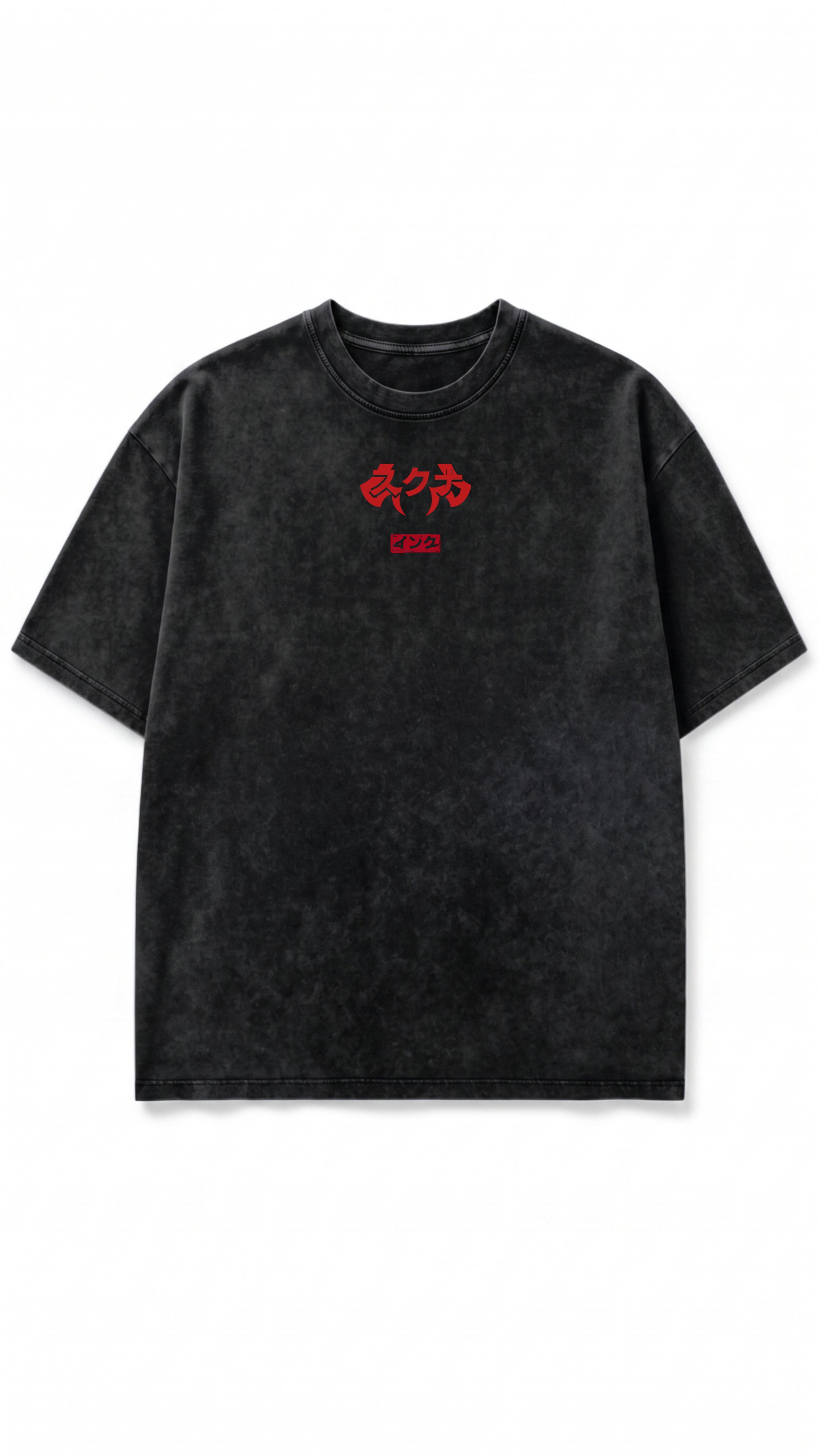 Sukuna Snow Washed Oversized Cotton T-Shirt
