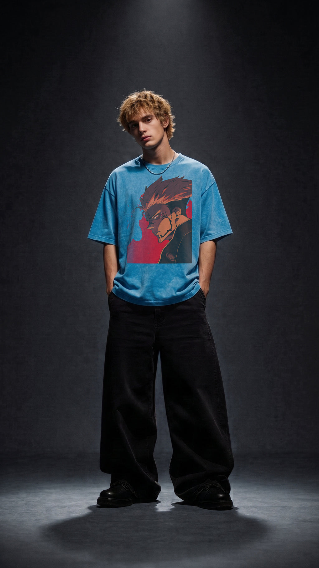 T-shirt oversize en coton délavé Sukuna