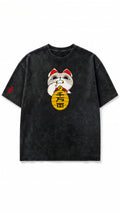 T-shirt Surdimensionné en Coton Délavé Turbo Mamie